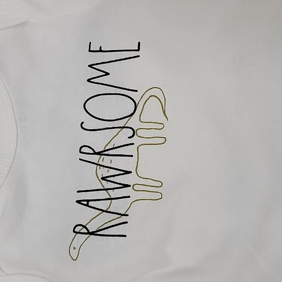 Rae Dunn baby 3 - 6 month Rawrsome 3 Piece Set - Picture 2 of 3